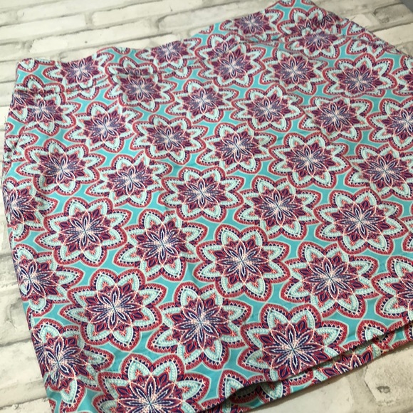 Talbots Dresses & Skirts - Talbots floral  Skirt blue pink 14P mini skirt